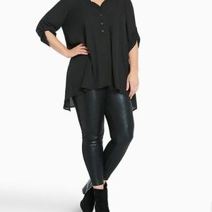 Torrid black Sequined front leggings